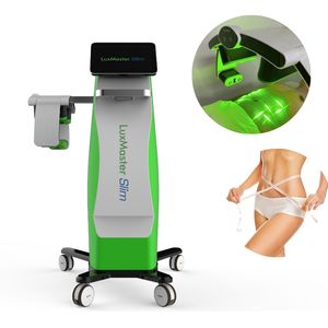 Non-Invasive Cold Laser Diode LuxMaster Slim Machine Low level Laser 10d Green Light Therapy 532nm Wavelength Fat Reduction Liposuction Lypolysis Device