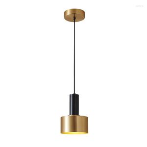 Dekorativa figurer Yy Modern Living Room Bar Lamp Light Luxury Copper Single-Head Restaurant Fönsterlampor