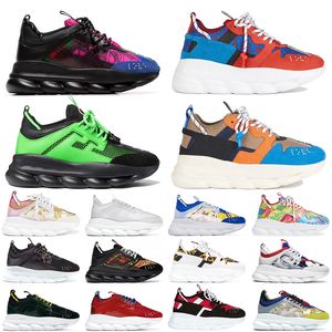 2023 Top Italy Chian Reaction Shoes sneakers Designer Casual shoe Triple Black White multi-color suede Fashion Luxury mens womens Barocco Designers Trainers