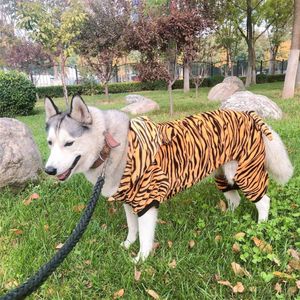 Macacão grande roupas para cães inverno grande roupa para cães tigre cosplay engraçado traje do cão shiba inu samoyed husky golden retriever pet vestuário 9xl