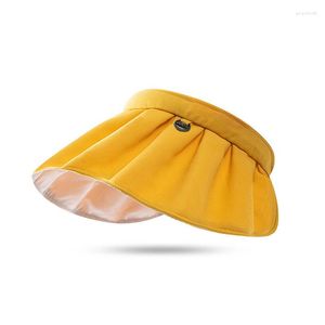 Cappelli a bordo largo cappello da ciclismo estivo con protezione solare UPF50 per donne UV Open top per proteggere il collo del viso da raggi dannosi