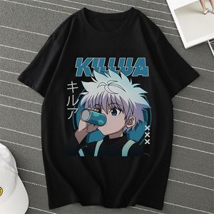 Erkek T-Shirt Anime Hunter X Hunter Killua Zoldyck T Shirt Menwomen HXH Anime T-shirt Casual Harajuku Streetwear Yaz Erkek Giyim Tops 230504