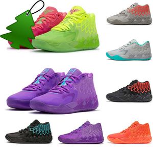 Sandálias com caixa Lamelo Ball 1 MB.01 Sapatos de basquete masculino tênis de tênis preto Buzz Buzz City lo OVNI NÃO AQUI Queen City Rick e Morty Mens Mens Sports SNEAKERS SHO