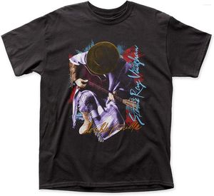 Męskie koszule Stevie Ray Vaughan w Step Tee (średni) Czarna streetwear Funny Shirt