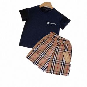 kids clothing children sets designer brand boys girl short skirt set summer Youth clothes Soft breathable baby short sleeved set size 90-160 sh#d d3JP#