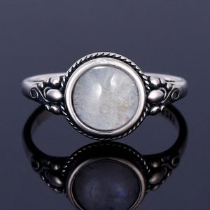 Wedding Rings Nasiya Trend Womens Moonstone Silver Color Jewelry Daily Life Wedding Anniversary Engagement Gifts 230505