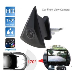 Car Rear View Cameras Parking Sensors Front Camera For Vw Golf Jetta Touareg Passat Tiguan Bora Waterproof Wide Degree Logo Embedde Dhuqf