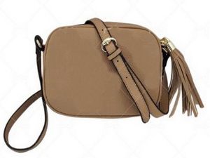 Kvinnor designers axelväskor damer lyxiga handväskor plånbok mode kvinna crossbody sooho väska disco fransed lady messenger purse 22 cm kq