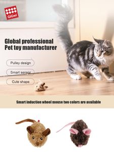 Oyuncaklar Gigwi Pet Toys Petdroid Pet Robot Serisi Cat Toy Otomatik Akıllı Sensör Kasnak Mouse Oyuncakları Kedi Etkileşimli Pet Aksesuarları