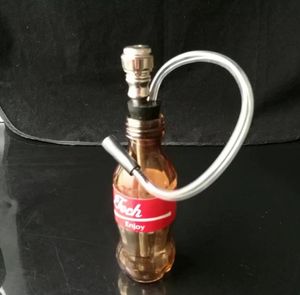 Sigara Boruları Aeecssories Cam Hookahlar Bongs Yeni Coca Cola Sprite Cam Su Duman Şişesi