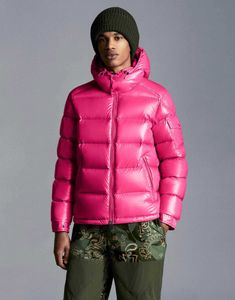 Piumini da uomo firmati Piumino rosa Piumino invernale caldo Cappotto cardigan imbottito Capispalla moda francese Tasca con cerniera Decorazione Cappotti staccabili