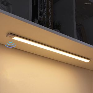 Night Lights LED Light 10 20 30 40CM Motion Sensor Wireless USB Cabinet Wardrobe Lamps For Kitchen Bedroom