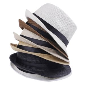 Perfect Unisex Starw Panama Fedora Hats Summer Stingy Brim Beach Travel Caps Colors Выбирайте ZDS220D