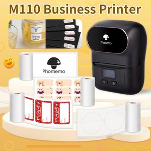 Thermal Paper Phomemo M110 Label Printer Impresoras Portatil Wireless Portable Inkless BT Use Self Adhesive s 230504