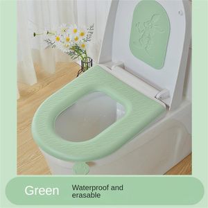 Toilet Seat Covers Cartoon Pig Head EVA Sticker Four Seasons Universal Portable Thickened Quick-drying Pad 1 Pcs Waterproof