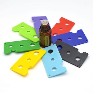 5 färger Essential Oil Bottle Opener Nyckelverktygsborttagare för 1 ml 2 ml 5 ml 10 ml -100 ml Rullbollar och lockflaskor