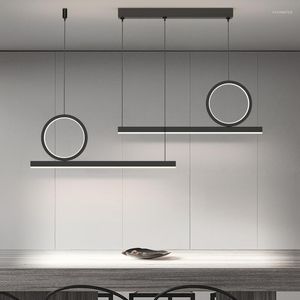 Lâmpadas pendentes Art Deco Light Lights para o teto Sala de estar Mesa de jantar Luster 100 cm de arame pendurado em casa preta acessórios interiores iluminação interior