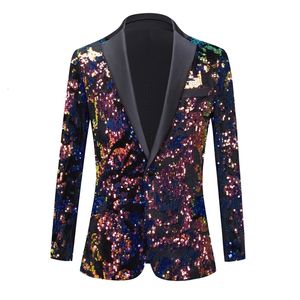 Men s Suits Blazers Men Shawl Lapel Designs Plus Sequins Jacket DJ Club Stage Singer Clothes Nightclub Wedding Party l230504