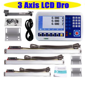 Big LCD Dro Digital Readout Kit Display Set Linear Optical Scale 100 to 1000MM for Lathe CNC Mill Machines