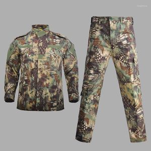 Herren Jacken Militäruniform Tarnung Taktischer Anzug Männer Army Special Force Kampfjacke Mantel Hose Set Soldat Kleidung