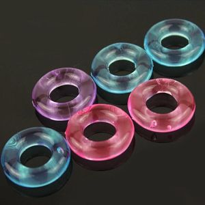 Cockrings 1/3/5pcs renkli silikon zaman gecikmesi penis horoz halkaları yetişkin ürünleri erkek seks oyuncakları kristal yüzük erkekler için rastgele renk