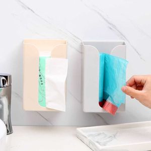 Tissue Boxes Napkins Wall Mounted Tissue Box Adhesive Tissue Shelf Napkin Holder Dispenser Rack Nordic Kitchen Home Spacesaving Shelf Tissue Box Z0505