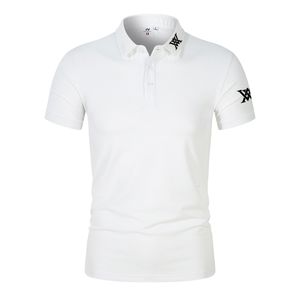 Polos masculinos estilo de verão Golf Men's Secy Secy Breathable Camiseta confortável Roupas de manga curta camisa de pólo esportivo de manga curta 230504