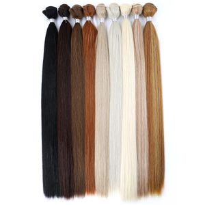 Hair pedaços de cabelo pacote sintético de cabelo liso