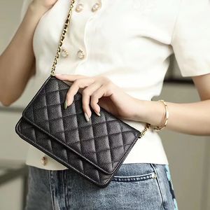 Designer Chain bag Luxury Handbag 19CM Genuine leather Evening bag Delicate knockoff Flap bag With Box YC027