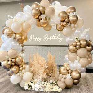 Other Event Party Supplies Sand White Apricot Balloon Garland Arch Kit Ballon Wedding Decoration Baby Shower Balloons Birthday Decorations Kids Adult 230504