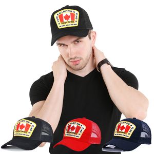 Tasarımcı Şapk DSQ Şapka Icon Beyzbol Kapağı Mens Vintage Pamuk Nakış Alfabesi Beyzbol Kapağı Erkeklerin Açık Güneş Vizor Şapkası Nefes Alabası Cappelli