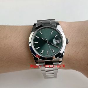 Men Wristwatch Platinum Mint Green 126300 Watch 41mm Men's Automatic Watch Automatic Mechanical 3235 Men's Watches Waterproof Wristwatches