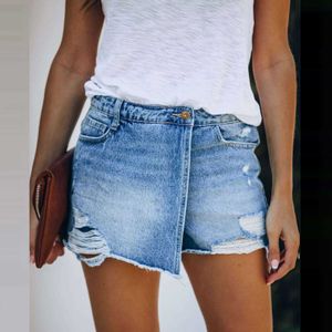 Shorts femininos de verão calça feminina jeans inserir bolsos de jeans Ultrashort de jeans de jeans de jeans de jeans de estilo de jeans de jeans de mujer z0505