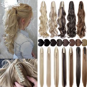 tails S-noilite Synthetic 12-26inch Claw Clip On tail Hair Extension tail Extension Hair For Women Tail Hair Hairpiece 230504
