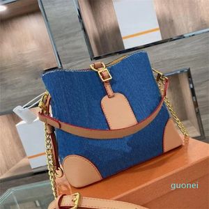 Totes Luxurys Designers Bags Handbag Women Shoulder Bag Famous Brand Blue Denim Print Shopping Bagss 2023