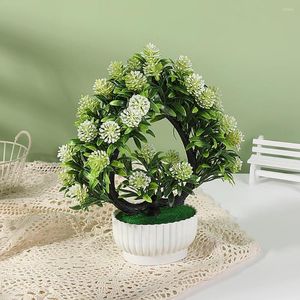 Flores decorativas de tomate cereja falsa de simulação duradoura bonsai mini decoração de árvore simulada