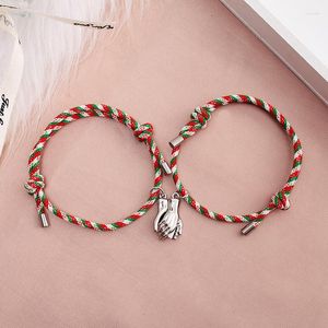 Braccialetti con ciondoli NIUYITID Coppia Braceet For Women Men Lover' Hand In Jewellry Magnetic Christmas Gift