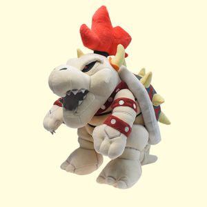 Partihandel Mary Series Ny produkt Bowser Plush Action Figure Skeleton Coopa Fire Dragon Dry Fire Dragon Gray Halloween Doll Present