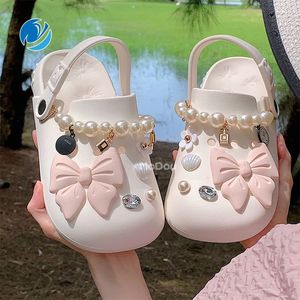 Dou s Mo Summer Women Sandals Outdoor EVA Non Slip Wear Resistant Comfortable Designer Soft Slippers for Children Men s e Sandal Ritant Dignr pr