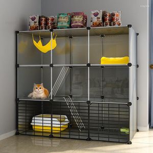 Katzentransportboxen, modernes, minimalistisches Haus, Wohnzimmer, zweischichtige Villa, Innenkäfige, Haushalt, große Kapazität, Haustier, Kätzchen, Schrankbett