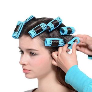 Hårrullar 40-48 st 6 Storlek Slumpmässig färg Frisör Hemanvändning DIY Steam Magic Hair Roller Självhäftande rullar Curler Roller Curler 230505