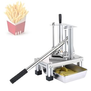 Commercial Chips Cutter Manual Vegetable Cutter Stainless Steel Blades Potato Strips Slicer Fruit Potato Fryer Cutter