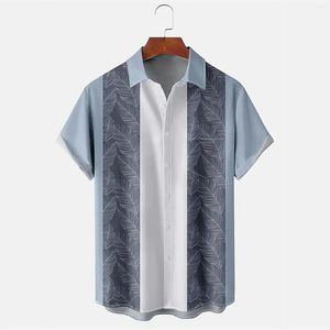 Magliette da uomo Camicia floreale da uomo abbottonata per le vacanze tropicali Maglietta a maniche lunghe aderente da uomo in spandex per San Valentino Ragazzi