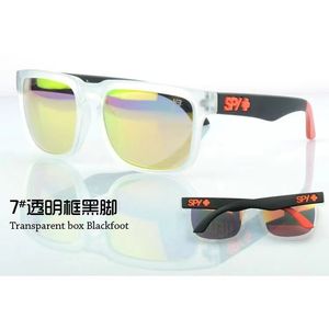 SPY sunglasses, European and American trendy brand sports HELM sunglasses for men and women, fluorescent color reflective sunglasses