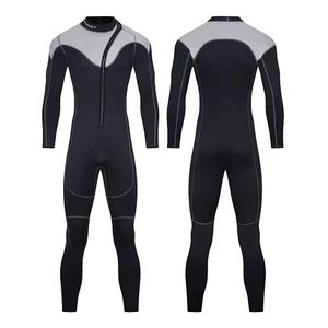 Wetsuits Drysuits Hot Wetsuits Men 3mm Neoprene Diving Surfing Swimming Full Suits in Cold Water Håll Wimple Front Dxhet för vattensporter 3xl100kg J230505