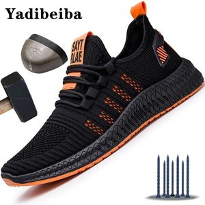 Scarpe antinfortunistiche Scarpe antinfortunistiche da lavoro Estate Traspirante Uomo Cuscino d'aria Scarpe protettive da lavoro Scarpe da ginnastica Scarpe da lavoro anti-foratura Scarpe con punta in acciaio maschile 230505