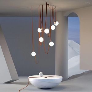 Lampadari Lampadario Moderno Italiano Cintura Creativa Minimalista Led Band Light 2023 Decorazioni Natalizie Lampade Per Soggiorno Sala Da Pranzo