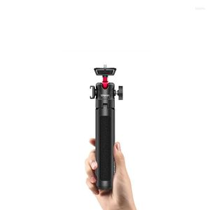 Tripods Mini Taşınabilir Tripod Uzatma Kutupu Cep Telefon Mikro Tek Evrensel El Selfie Stick Masaüstü Braket