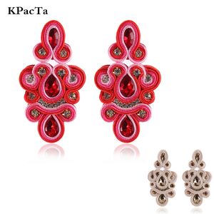 Dangle Chandelier Kpacta Fashion Soutache Długie wiszące kolczyki etniczne biżuteria