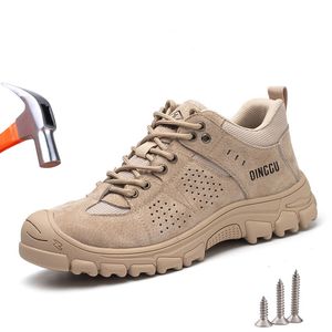 Защитная обувь Защитная обувь Мужские противоударные рабочие кроссовки с защитой от пирсинга Дышащая защитная обувь Рабочие защитные ботинки 230505